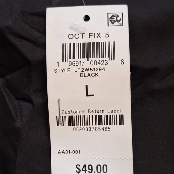 And Now This Black One Shoulder Cowl Neck Gold Chain Asymmetrical Satin Dress - Picture 9 of 12